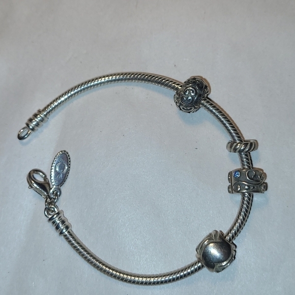 Vintage Pandora Charm Bracelet with Charms 925 - Picture 2 of 10